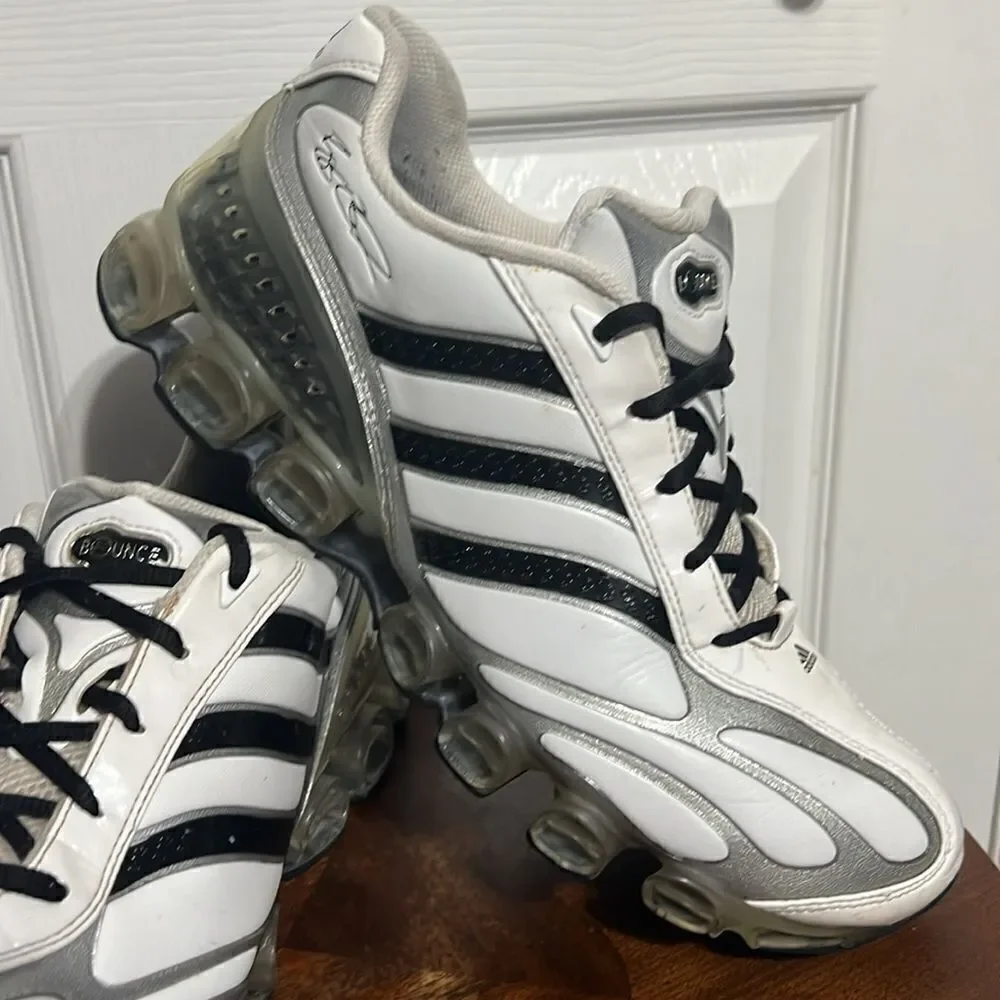 🔥🏈 RARE VINTAGE ADIDAS‎ REGGIE BUSH MICROBOUNCE Men Sz 11.5 RUNNING SHOES NFL